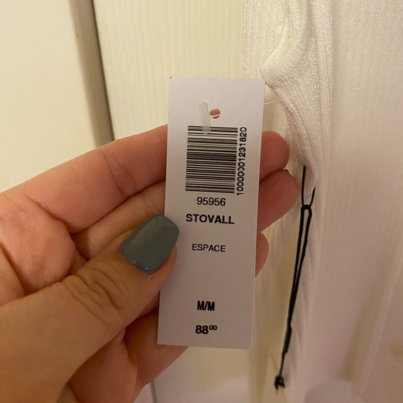 Babaton Stovall Top, NWT, ESpace/White, Medium - Picture 3 of 4